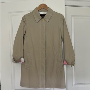 Coach Tan Trench Coat with Classic Silhouette